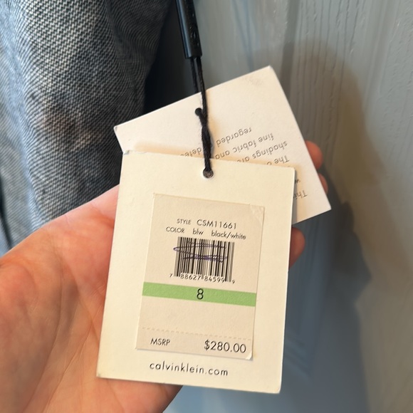 Calvin Klein Short Sleeve Linen Blend - Picture 6 of 9